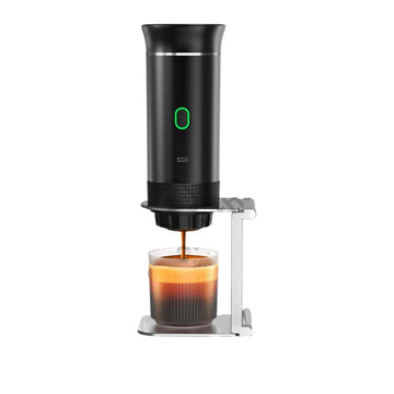 Battery coffee machine - freshly brewed coffee at the touch of a button